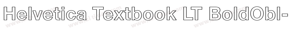 Helvetica Textbook LT BoldObl字体转换